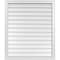 Ekena Millwork Vertical Surface Mount PVC Gable Vent w/ 2"W x 2"H , Brickmould Sill Frame, 34"W x 40"H GVPVE34X4003SN - alternate 1